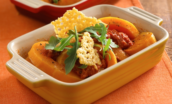  Butternut Squash with Mozzarella and Parmesan Fricos