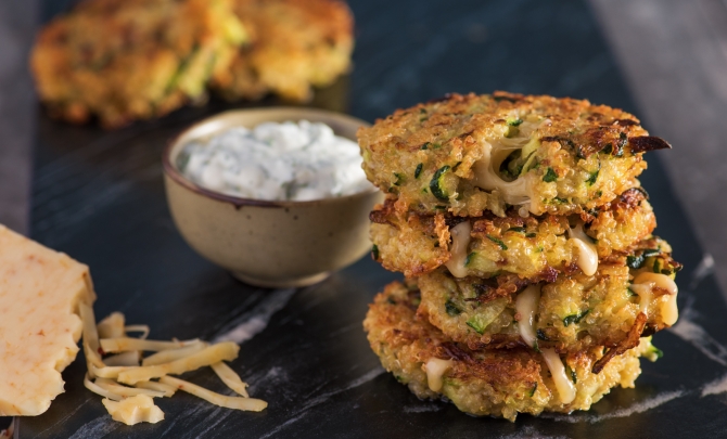 Quinoa and Zucchini Fritters