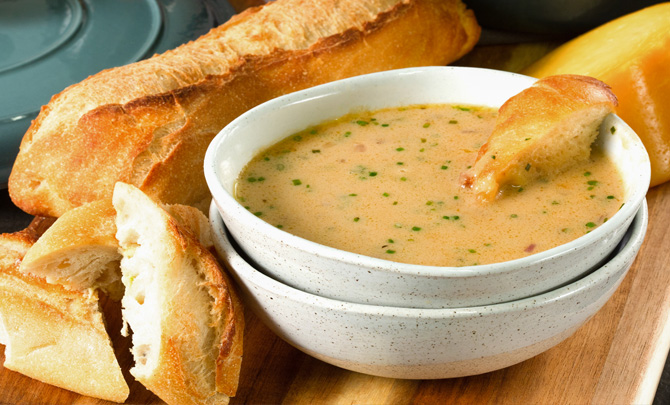 Smoked Gouda and Ale Soup